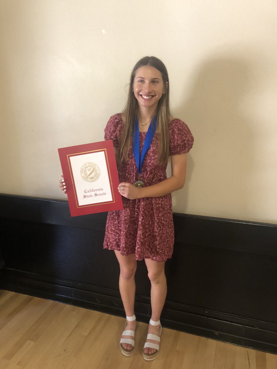 Congratulations to Soleil Gouzenne for being honored by the @cifsjs this morning when she received the prestigious Dale Lacky Scholarship!