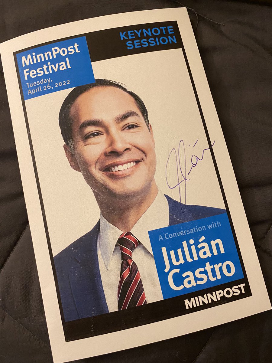 JRPMN04's tweet photo. Today I got the opportunity to meet @JulianCastro. Something about listening to a leader that looks like myself gives me a reminder of the endless possibilities that the American dream truly holds. 

Thank you @MinnPost for being such great hosts https://t.co/k9FoSIyL8l