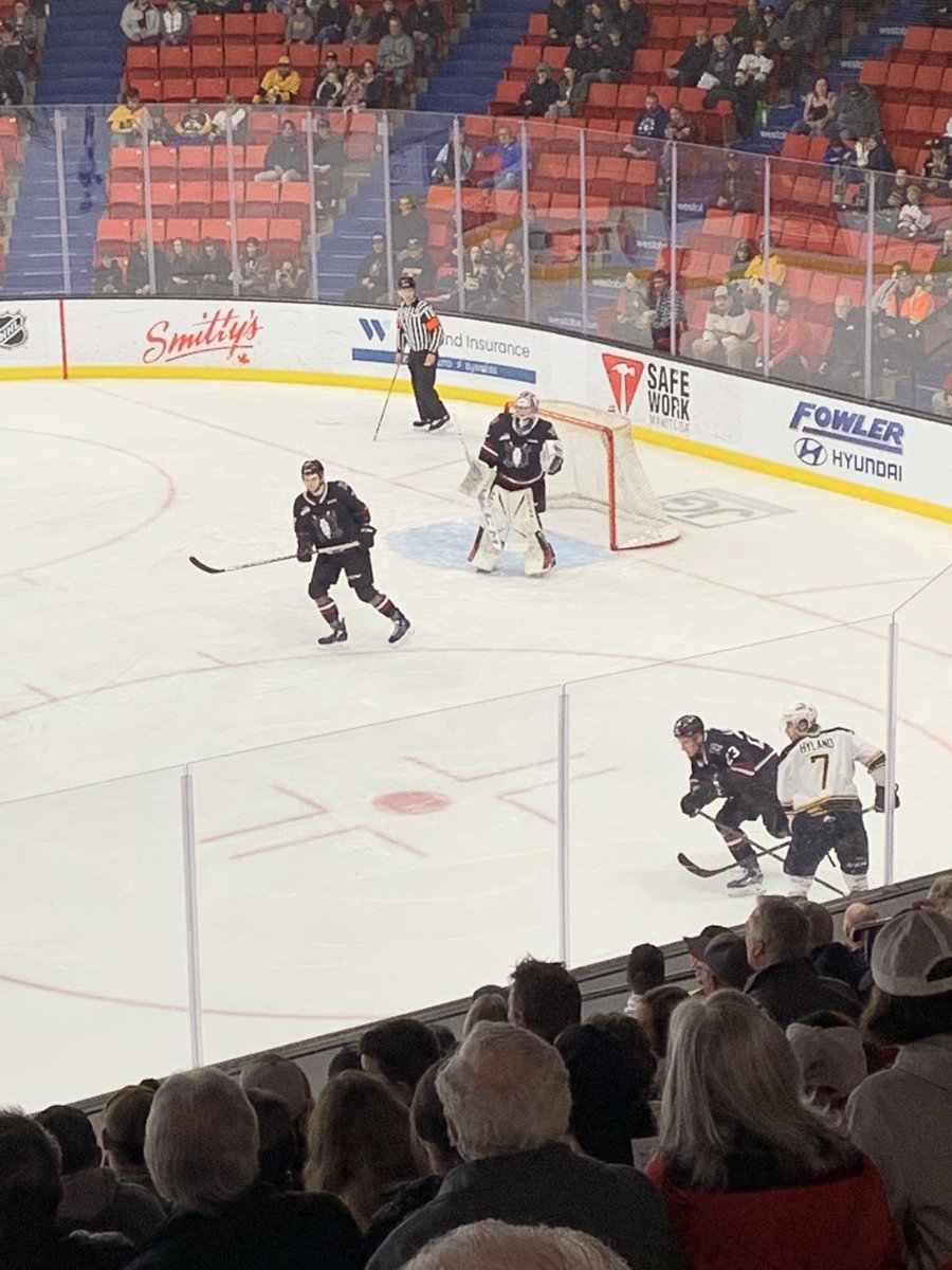 Last time in Brandon was to watch our billet <a href="/LandonBow/">Landon Bow</a> play in 2016 WHL final with <a href="/SeattleTbirds/">Seattle Thunderbirds</a> Today was extra special to watch my son same rink, same net and couple of the same coaches, pull off a <a href="/Rebelshockey/">Red Deer Rebels</a> game 3 first round win and gets ⭐️⭐️#prouddad