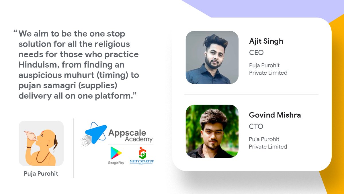 GoogleDevsIN's tweet photo. From pet parenting to sports apps, our diverse range of developers from the #AppscaleAcademy class of 2022 are seeking improvements to our everyday needs. 
Learn more here : https://t.co/Iki75O20CB #PowerYourGrowthStory https://t.co/iqONKGMCKb
