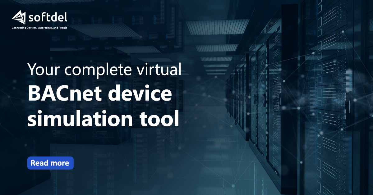 SoftdelSystems's tweet image. 𝐂𝐫𝐞𝐚𝐭𝐞. 𝐃𝐢𝐬𝐜𝐨𝐯𝐞𝐫. 𝐒𝐢𝐦𝐮𝐥𝐚𝐭𝐞. 𝐌𝐨𝐧𝐢𝐭𝐨𝐫. 𝐌𝐚𝐧𝐚𝐠𝐞.

@SoftdelSystems BOSS Simulator (BACnet Over IP simulation System) is monitoring, debugging, &amp;amp; simulation tool for physical &amp;amp; virtual BACnet devices-lnkd.in/ffqHsFU

#BACnet #DeviceSimulation