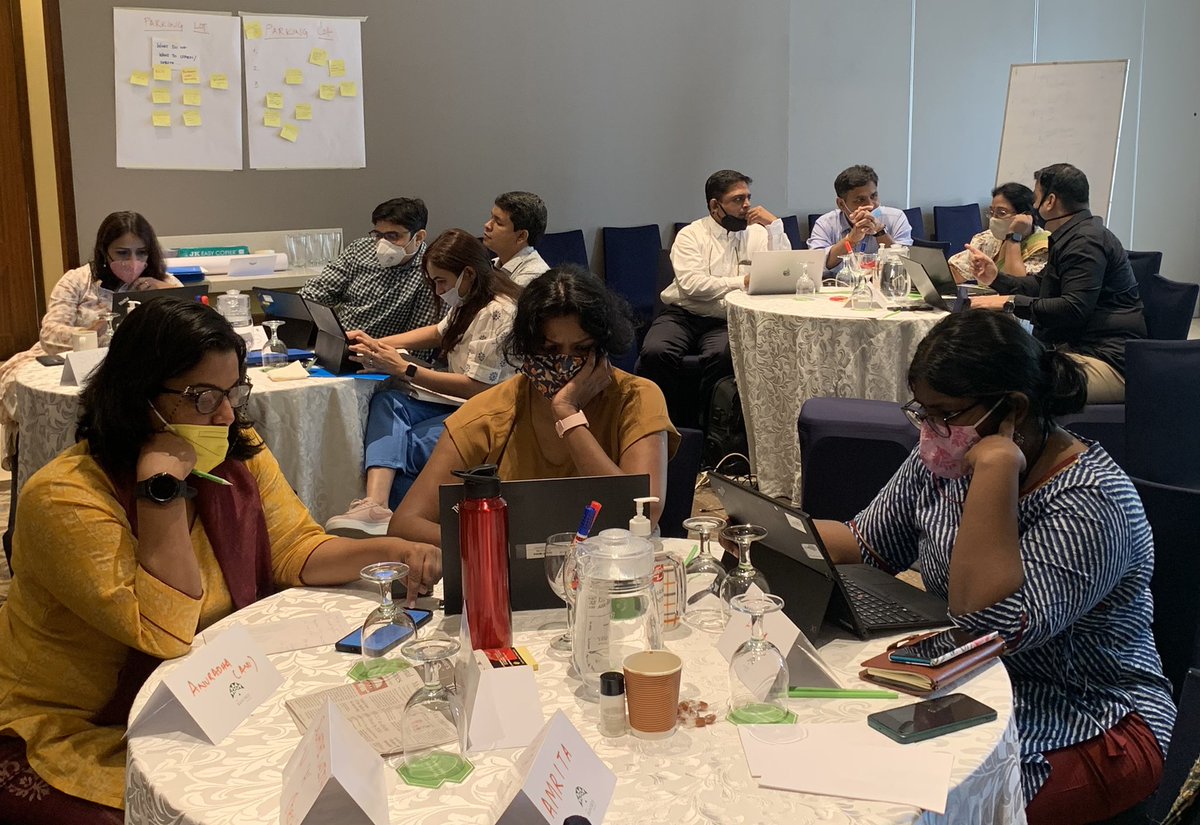 AtishayMathur's tweet image. What does critical appraisal look like? 🤫 A room full of #research focal points of @UNICEFIndia examining a journal article.