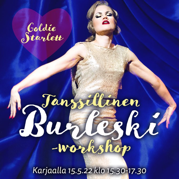Tervetuloa tanssimaan ja fiilistelem&auml;&auml;n burleskia! 🌸Su 15.5.2022, klo 15:30-17:30 🌸Tanssiopisto Hurja<a href="/tag/burleskiakampissa"class="tags"><span>#burleskiakampissa</span></a><a href="/tag/kesytt%C3%B6mienkabaree"class="tags"><span>#kesytt&ouml;mienkabaree</span></a><a href="/tag/ennen"class="tags"><span>#ennen</span></a>