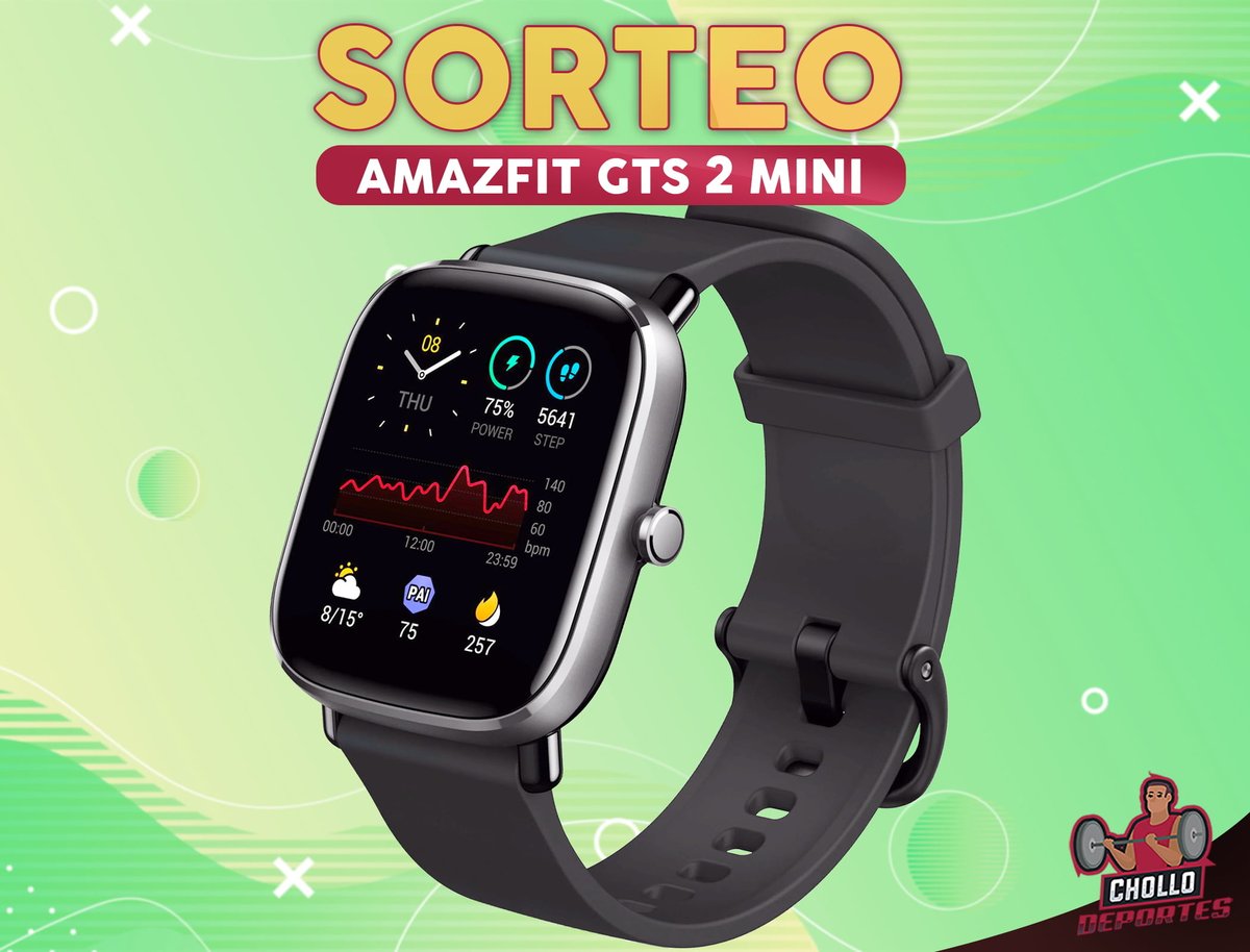 chollodeportes's tweet photo. 🔥 ¡SORTEAMOS UN SMARTWATCH AMAZFIT GTS 2 MINI!

📢✨  ¡Síguenos, haz RT, comenta y ya estás participando!

👉 TE CONTAMOS MÁS:
https://t.co/0b7N52mERi https://t.co/XOLFge8tSO