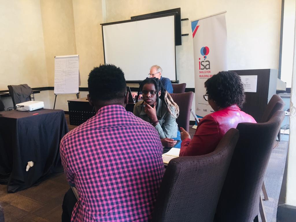 ISAafrica's tweet photo. “New Tasking” is a method of repurposing what we already have. This, @yonathando  explains, is a method of communicating based on disrupting Functional Fixedness -the practice of restricting the purpose of an item to it’s known use. #shiftthinking #mindscapes https://t.co/N7BNViEJmv