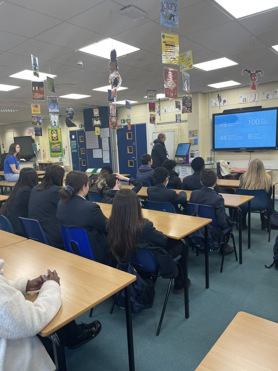We’ve taken 27 year 8s to <a href="/StMarysOutreach/">St Mary's Schools & Colleges</a> today to give them a chance to ask lots of questions about university