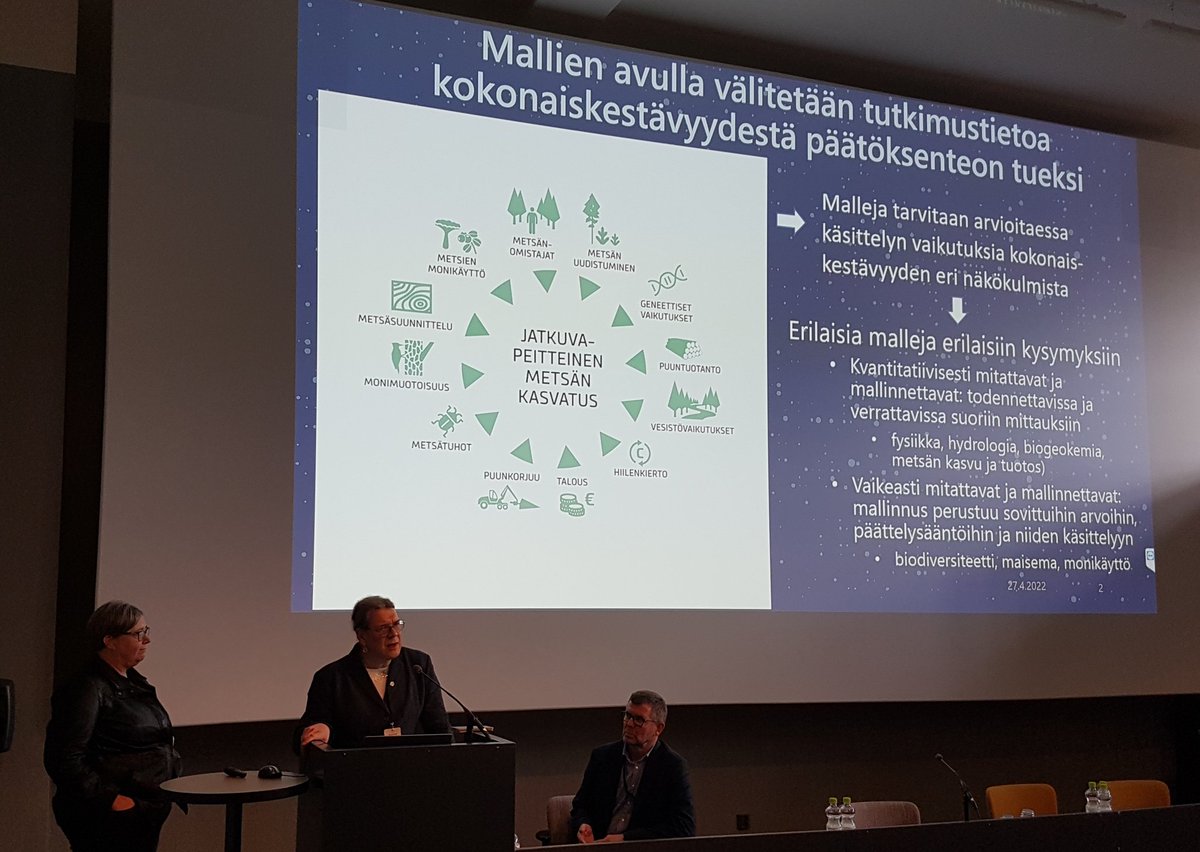 "Metsänhoito on rakettitiedettä"... No niin, nyt mennään syvälle teemassa #jatkuvakasvatus #Luke #UEF #tutkimus