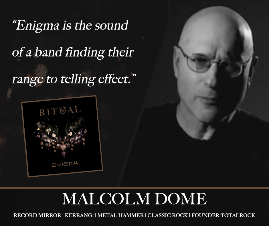 RitualUK's tweet image. Huge thanks to the late legend #MalcolmDome who took time to support #Musicians &amp;amp; #Bands irrespective of their size in this musical pond | #Enigma out 6 May! @dvntownsend @AnnekeAnnique @jorgenmunkeby @KerrangMagazine @MetalHammer @TotalRockOnline @ProgMagazineUK @ClassicRockMag