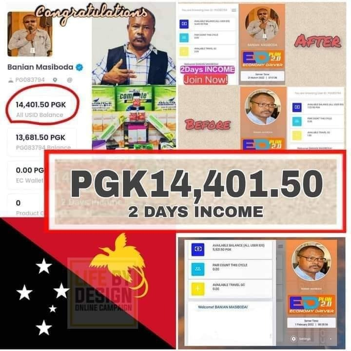 MMagtilay's tweet photo. Wooowww🥳
Congratulations Brother Banian Masiboda from Team Papua New Guinea
for your 2-Days Income!
From PGK5,921.50 Earnings to PGK 7,121.50 Growing Up To Now PGK 14,401.501
To Our Aspiring Business Partners and Leaders, the System Works Only If You Make It Work for You! https://t.co/rsNjyPcAx5
