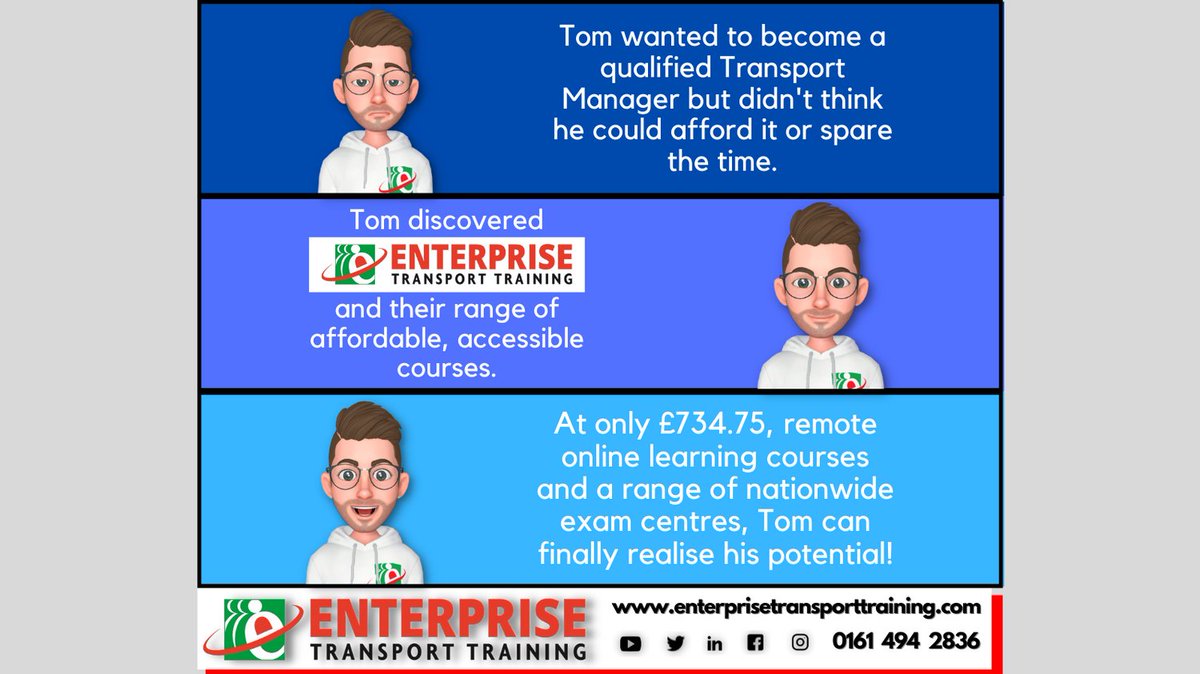 EnterpriseTT_'s tweet image. Check out our unique online training package at youtu.be/G-fln-kD9hY #transportmanager #operatorcpc #onlinelearning #hgv #lgv #pcv #psv #training