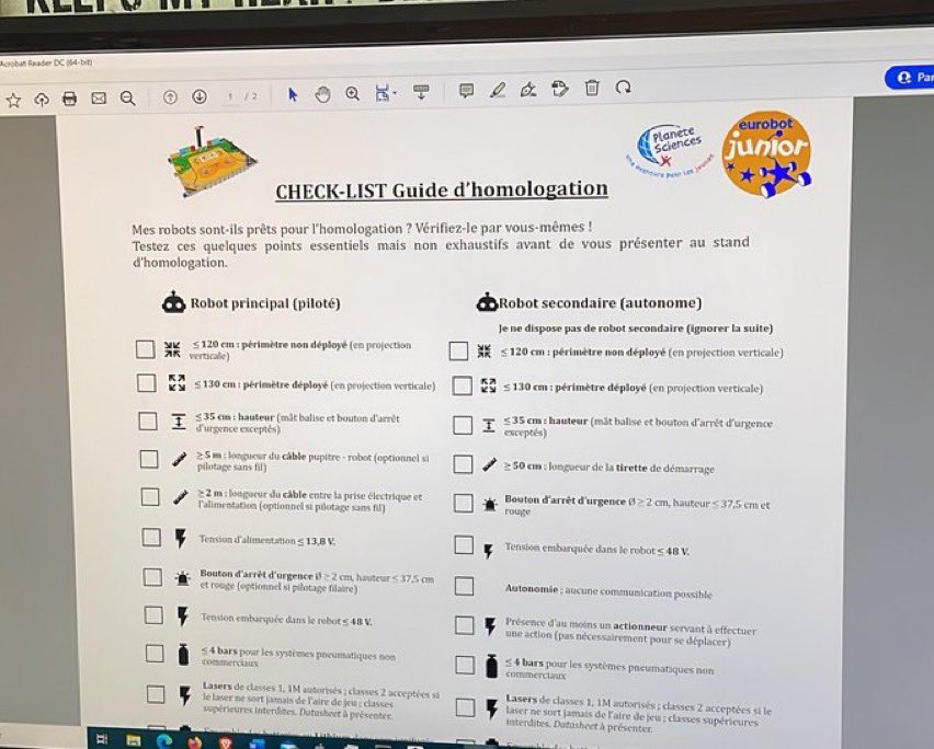 TEAM_RCVA's tweet image. Oubliez pas l&apos;homologation !! 📐🤖#cdr2022