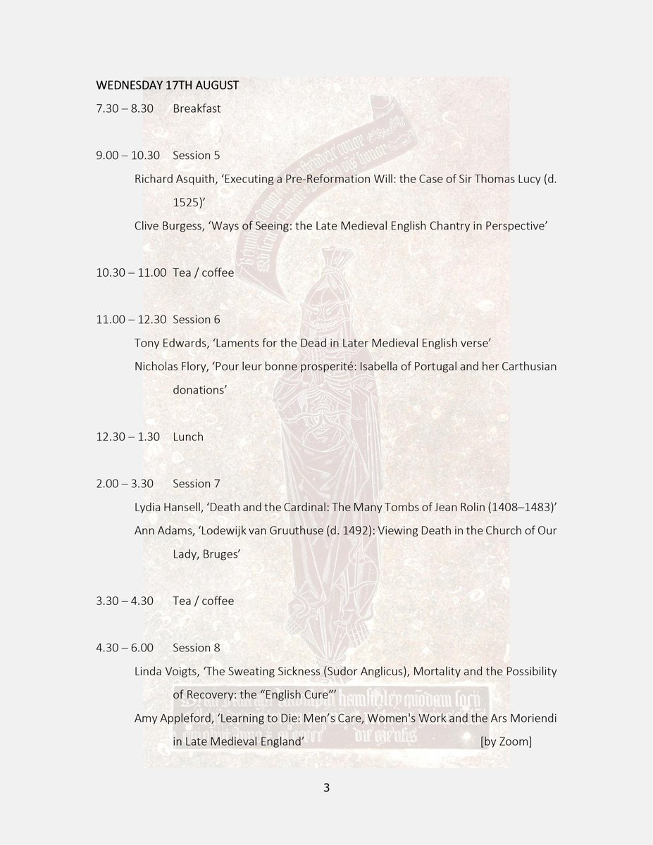 harlaxtonmedsym's tweet photo. We're delighted to officially announce the programme for #HarlaxtonMedSym22! Featuring a brilliant line-up on #medievaldeath, booking is now available on our website. A text-only version of the programme can also be found there #MedievalTwitter #Twitterstorians https://t.co/Xy36XSXIm2