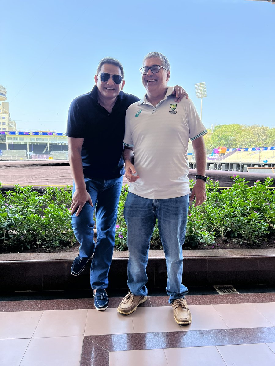 Catching up with <a href="/beingsach/">Sachin Bajaj</a> at Cricket Club of India. #CCI