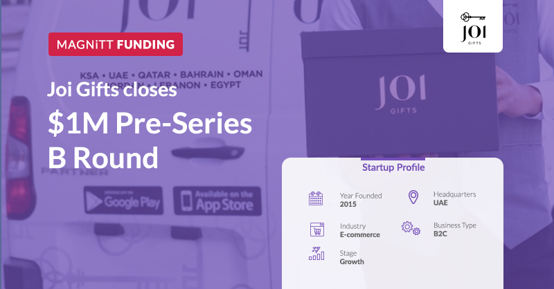 MAGNITT's tweet photo. 🎁 @JoiGifts, the MENAPT-based online gifts marketplace, raises $1M in Pre-Series B funding from UAE-based Panthera Capital.

Learn more about Joi Gifts 🚀 https://t.co/kxu2OcGrq2
#funding #uae #MAGNiTT #ecommercebusiness