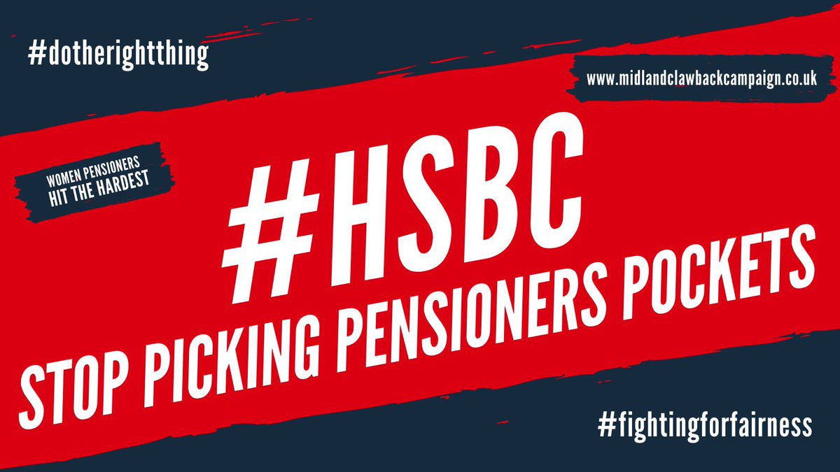 unitetheunion's tweet photo. 📢 Join former Midland Bank/HSBC pensioners and campaigners in #FightingForFairness and against the cruel pension clawback by #HSBC in London this Friday, 29 April.

#StopClawback #MidlandClawbackCampaign 

More info ⬇️ 
https://t.co/arWHhbXTsQ https://t.co/pxJU1aJe5o