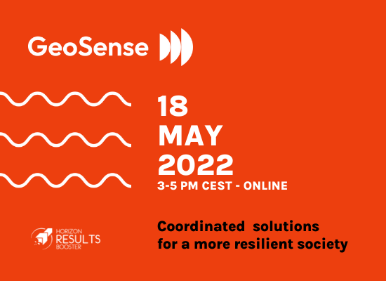 HorizonBooster's tweet photo. Within the #HorizonResultsBooster, Geosense Cluster organized the webinar “Coordinated solutions for a more resilient society”.

Subscribe and learn more at this link: https://t.co/j38cvqWS8b

📅 May 18 | 3pm to 5:30 pm (CEST)
🔴Subscribe by May 5 https://t.co/SgU9TjI1f3