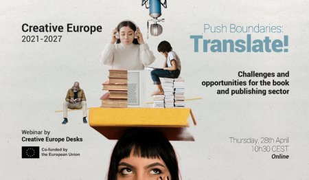 ΕΚΔΟΤΕΣ 
Διαδικτυακή εκδήλωση των Γραφείων Δημιουργική Ευρώπη: Προκλήσεις και ευκαιρίες για το βιβλίο και τον εκδοτικό τομέα! Στο πλαίσιο της πρόσκλησης «Κυκλοφορία των Ευρωπαϊκών Λογοτεχνικών Έργων». 
28 Απριλίου 2022,11.30πμ.
Πληροφορίες bit.ly/3kjkZxw