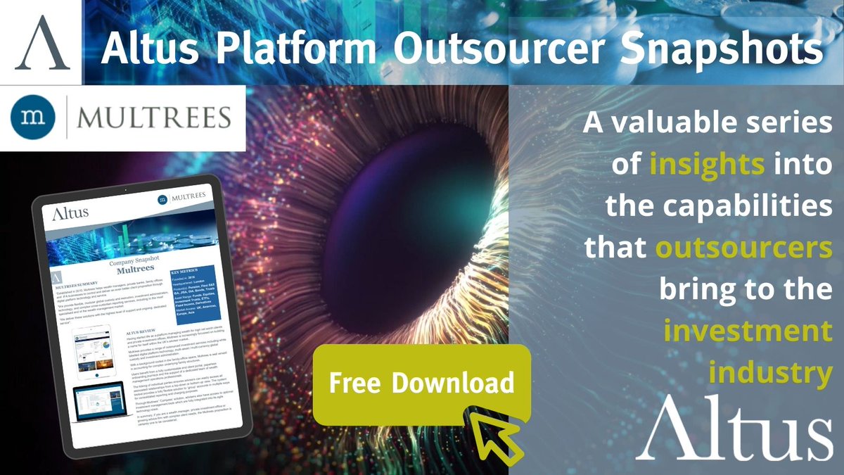 AltusCons's tweet image. The latest in our series of snapshots shines a spotlight on Multrees Investor Services.

To find out more, download our @multrees_ snapshot ⬇️ loom.ly/OjACnaM

#AltusPlatformOutsourcerSnapshots @JackAltus @BenHAltus