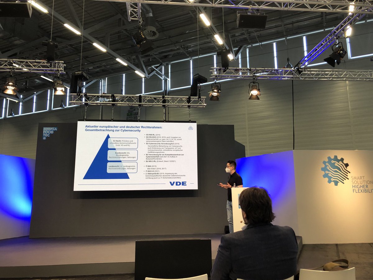 ULechner's tweet photo. ⁦@NutriSafe_DE_AT⁩  presentation by Dennis Kipker at the Anuga FoodTec 2022 https://t.co/j8H8eTC1ri