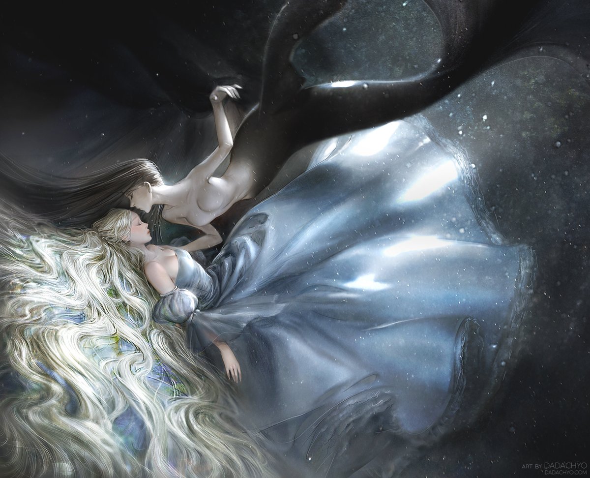 너를 매일매일 기다렸어
The Little Mermaid who gained human legs and went up to land &amp; The Black Witch who waited for her endlessly.