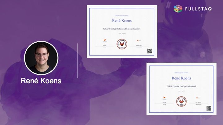 fullstaq's tweet photo. Not one but two GitLab certificates. René did just that with obtaining both his Certified DevOps Professional Certificate as his Certified Professional Services Engineer Certificate. Great job René! 🎉
#GitLab #thatmakestwo #certified #congrats https://t.co/Kt6gukUlez