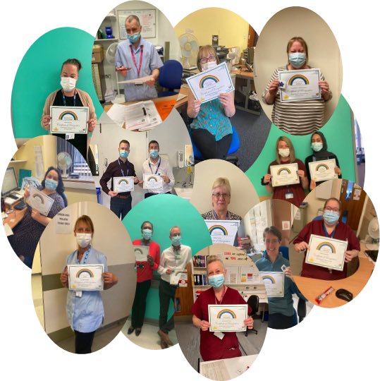 Some of the amazing teams in <a href="/NUHMedicine/">NUH Medicine</a> receiving thank you cards and treats. #LoveAdminNotts