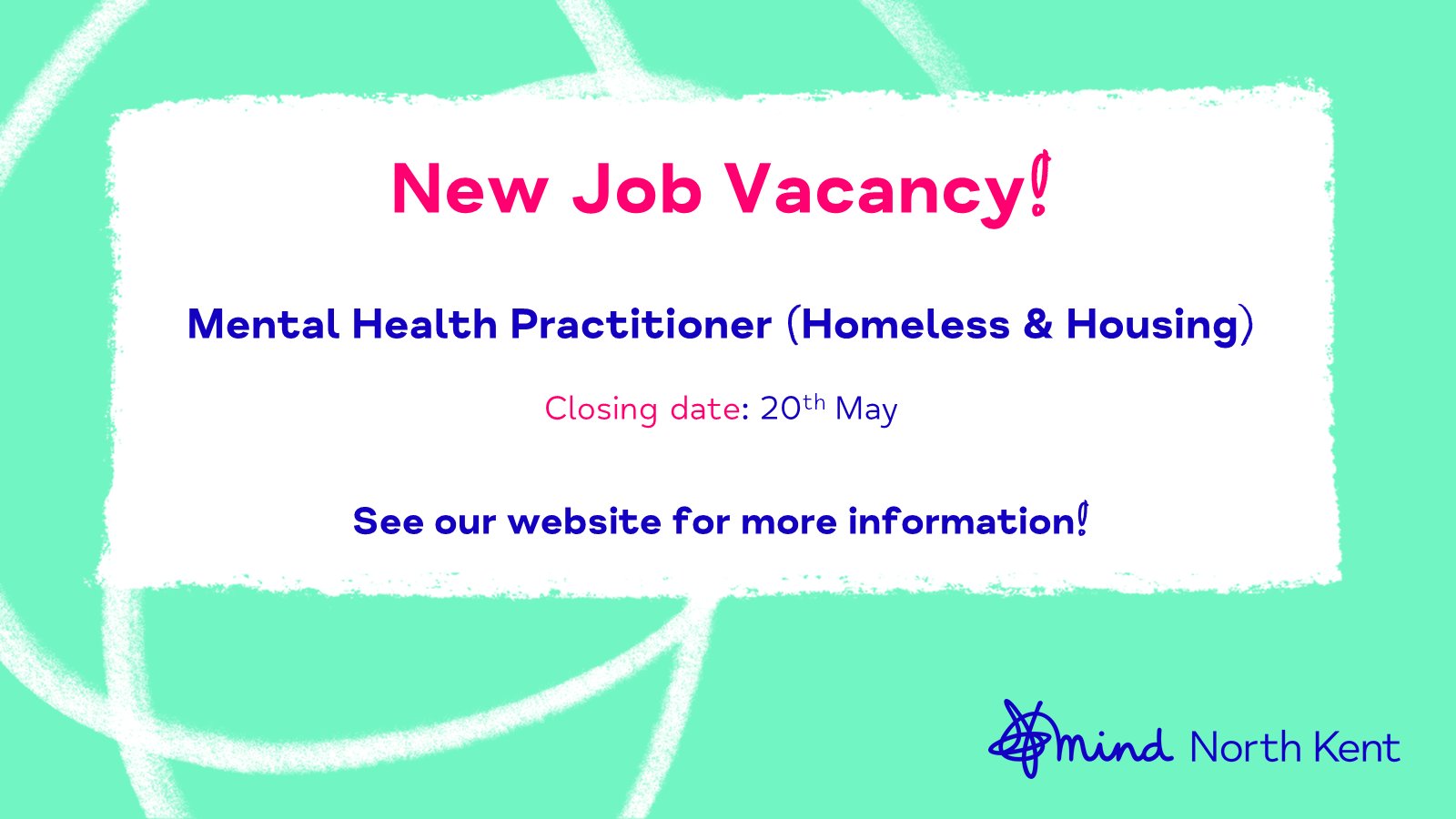 North Kent Mind on Twitter "New Job Vacancy!🗣️ We have the new vacancy