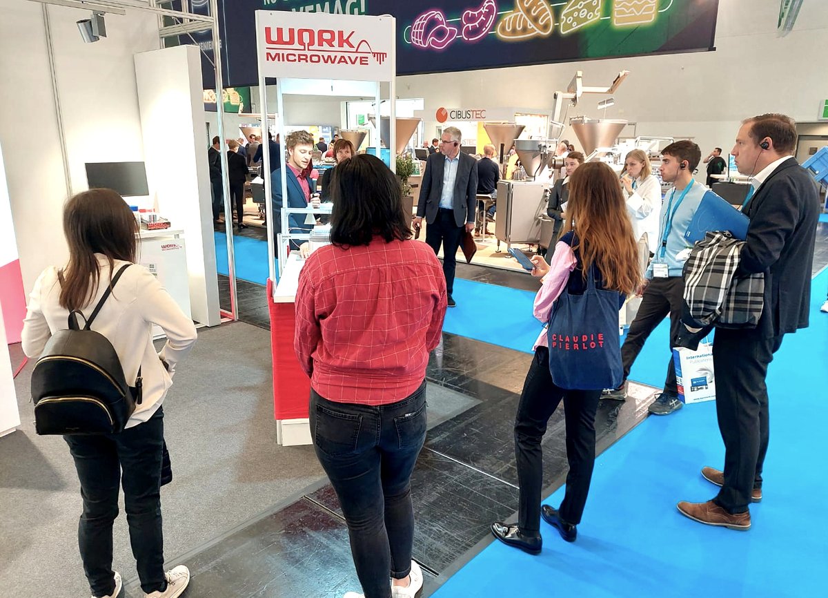 WorkMicrowave's tweet image. Anuga Foodtec in Cologne has started!
Our team is looking forward to meeting you at our Stand D-014 in hall 6 until Friday.

We are very proud to welcome the participants of several DLG&apos;s Guided Tours at our Stand!

More details:

work-microwave.com/microwave-sens…

#MicrowaveSensors