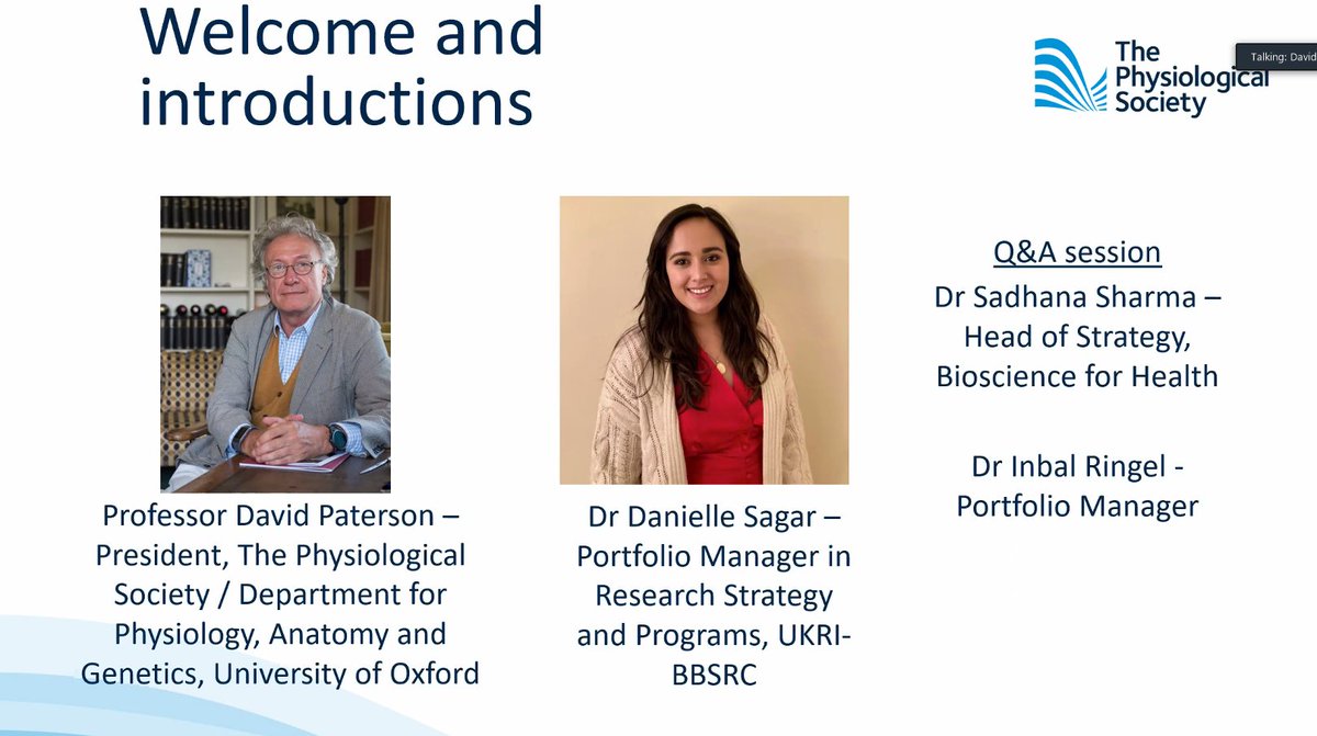 PhySoc's tweet photo. President of @physoc and Chair of the group that investigated experimental models along with the BBSRC kicks off our Q&amp;A this morning introducing Dr Danielle Sagar of @BBSRC at UKRI,  author of the newly published BBSRC #ExperimentalModels survey report https://t.co/bYgjgS50gH