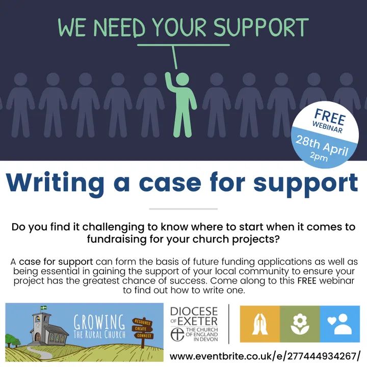 Wondering where to start when it comes to #fundraising for a new #church project? Join us &amp; the fabulous <a href="/churchgrants/">Church Grants</a> team tomorrow for this FREE webinar.👇
eventbrite.co.uk/e/writing-a-ca…
#ruralchurch #ruralparish #churchfunds #churchgrants
