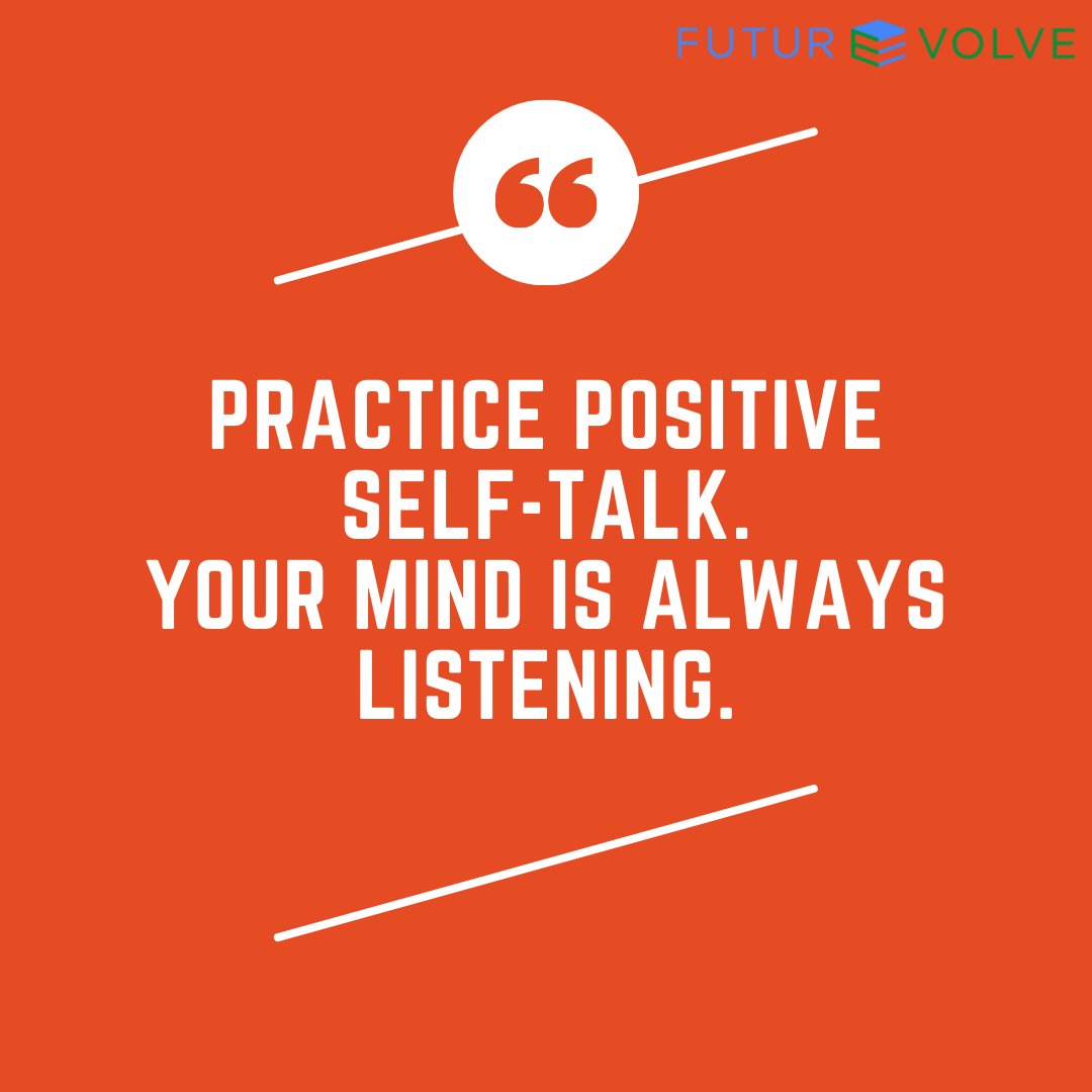 futurEvolve's tweet photo. Golden Rule: Practice positive self-talk. Remember that your mind is always listening.
#motivateyourself #mindsetmatters #wednesdaythought #MotivationalQuotes #Inspiration #education #futurevolve https://t.co/FssCqOuRt0