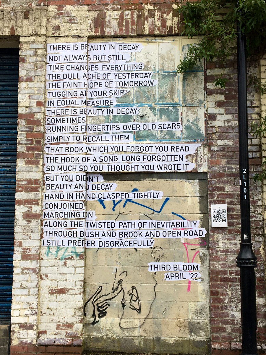 CannyFood's tweet photo. A bit of poetry in Ouseburn #Newcastle https://t.co/b0TmfTfJcF