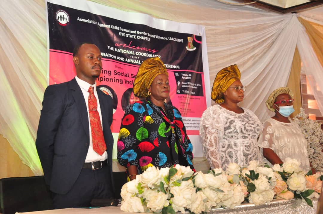 History was made on the 26th of April, 2022 in #oyostate. The Association Against Child Sexual and Gender-Based Violence was established in the state. 
I participated by charging the people about the importance of championing #inclusion as well as improving social security.