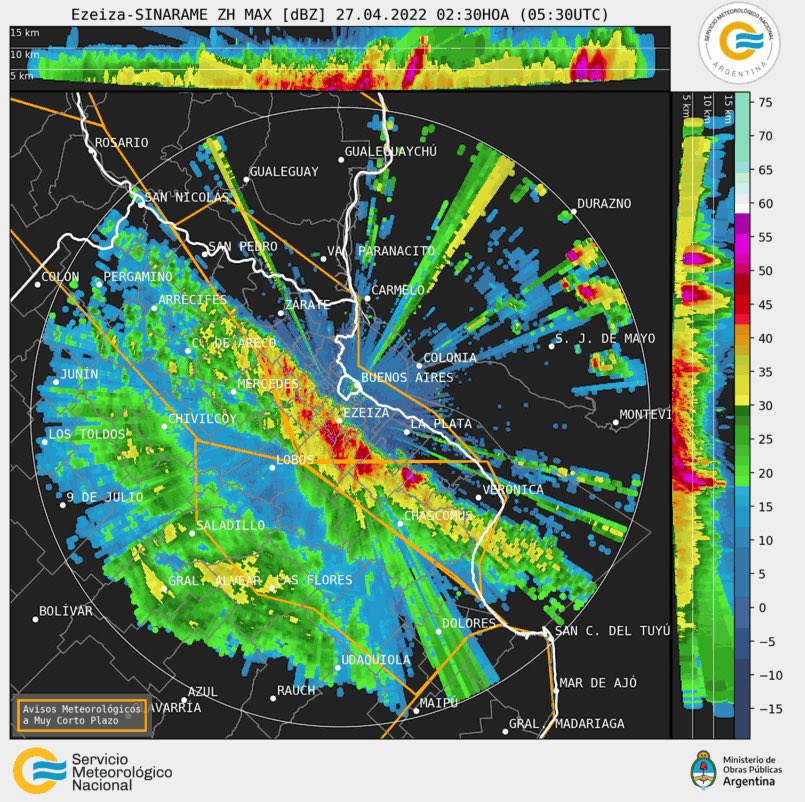 AlertaTormentas's tweet photo. Alerta por tormenta acercándose a AMBA https://t.co/lmVUomrN24