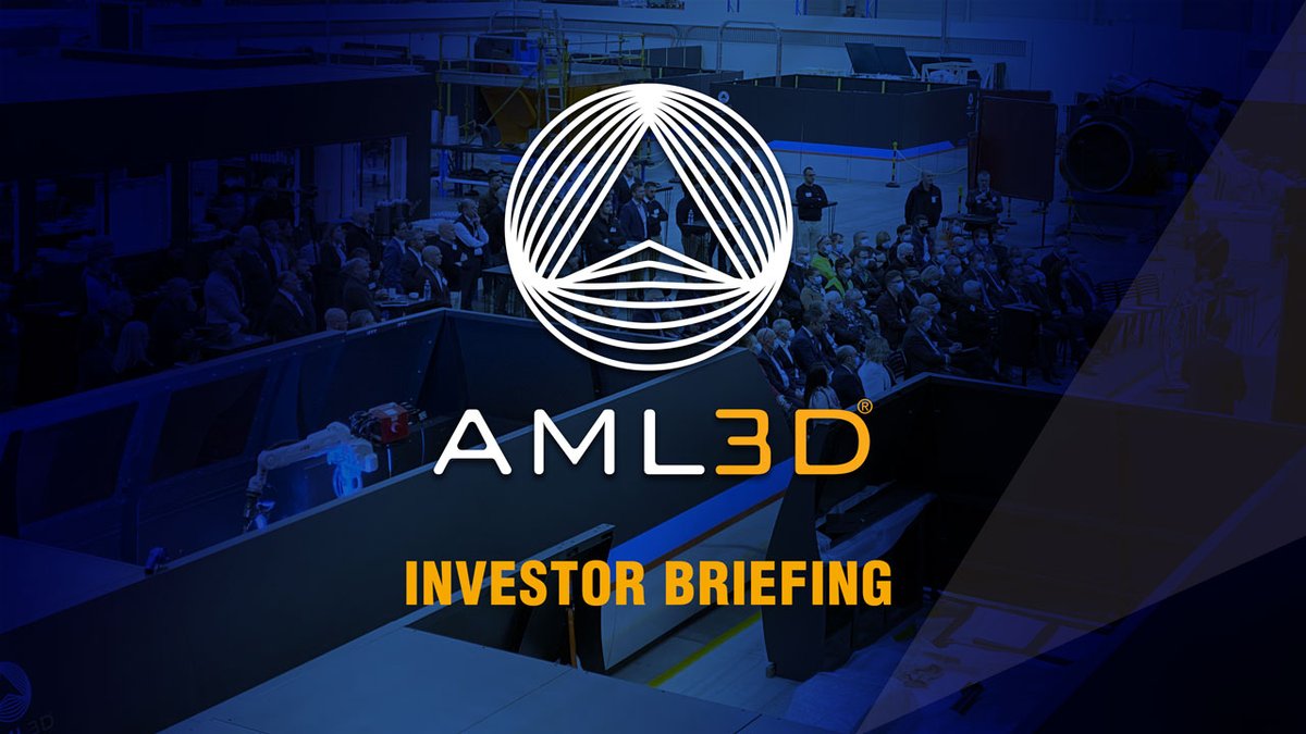 AML3DL's tweet image. Missed our Investor Briefing? No problem, you can listen to a recording of the webinar here bit.ly/39dOH4x

#asx #investornews #wireadditivemanufacturing #metal3dprinting #additivemanufacturing  #technology #industry40 #QandA #investment #update