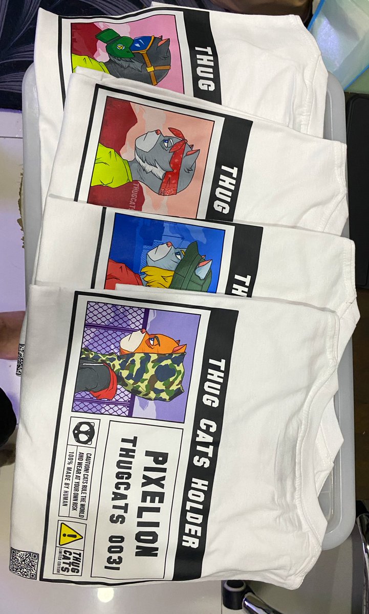 Thank u <a href="/THUGcatsNFT/">THUG CATS</a> for this awesome shirt! Love it! 🦁🤝🐱