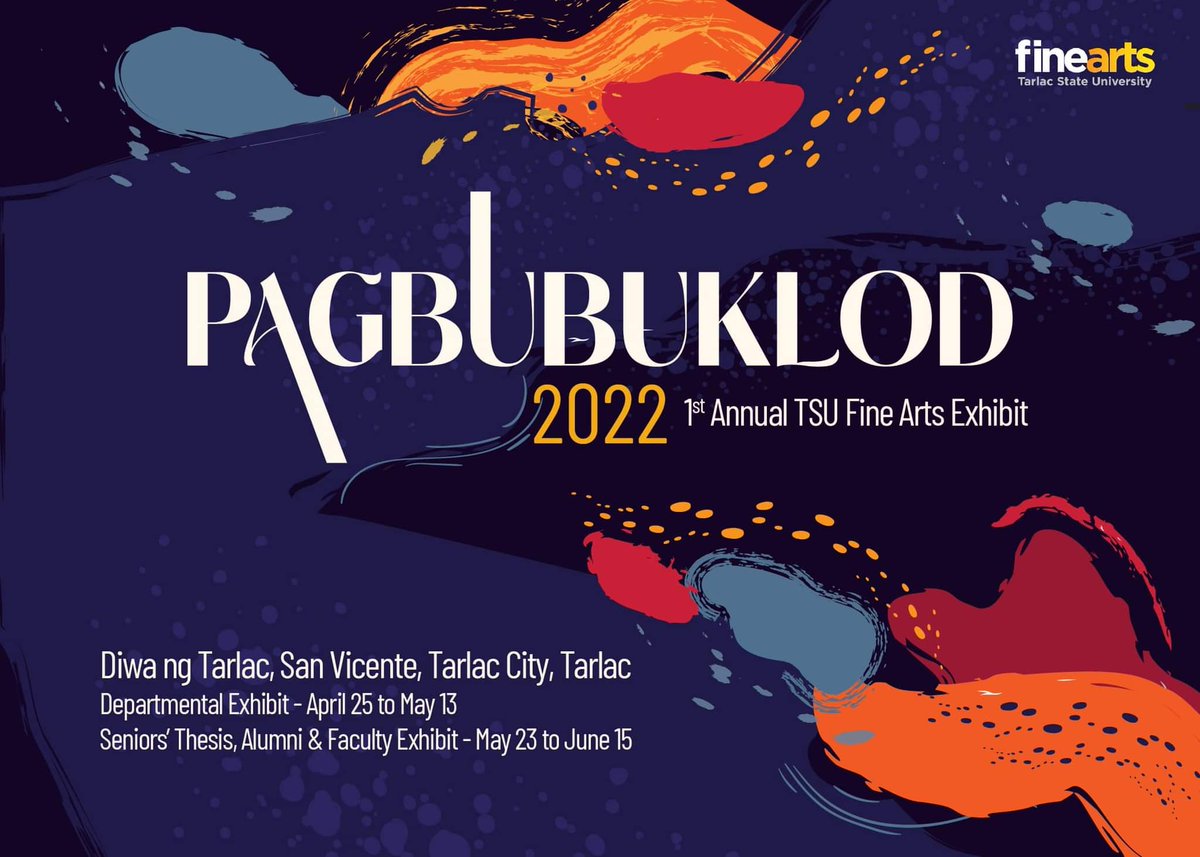 agimatproject's tweet photo. Pagbubuklod 
1st Annual TSU Fine Arts Exhibit 2022 

More info:
https://t.co/FAvJeiVwSi

#DiwaNgTarlac #cafa #finearts #tsu #exhibit #show https://t.co/9wbh5rTBHE