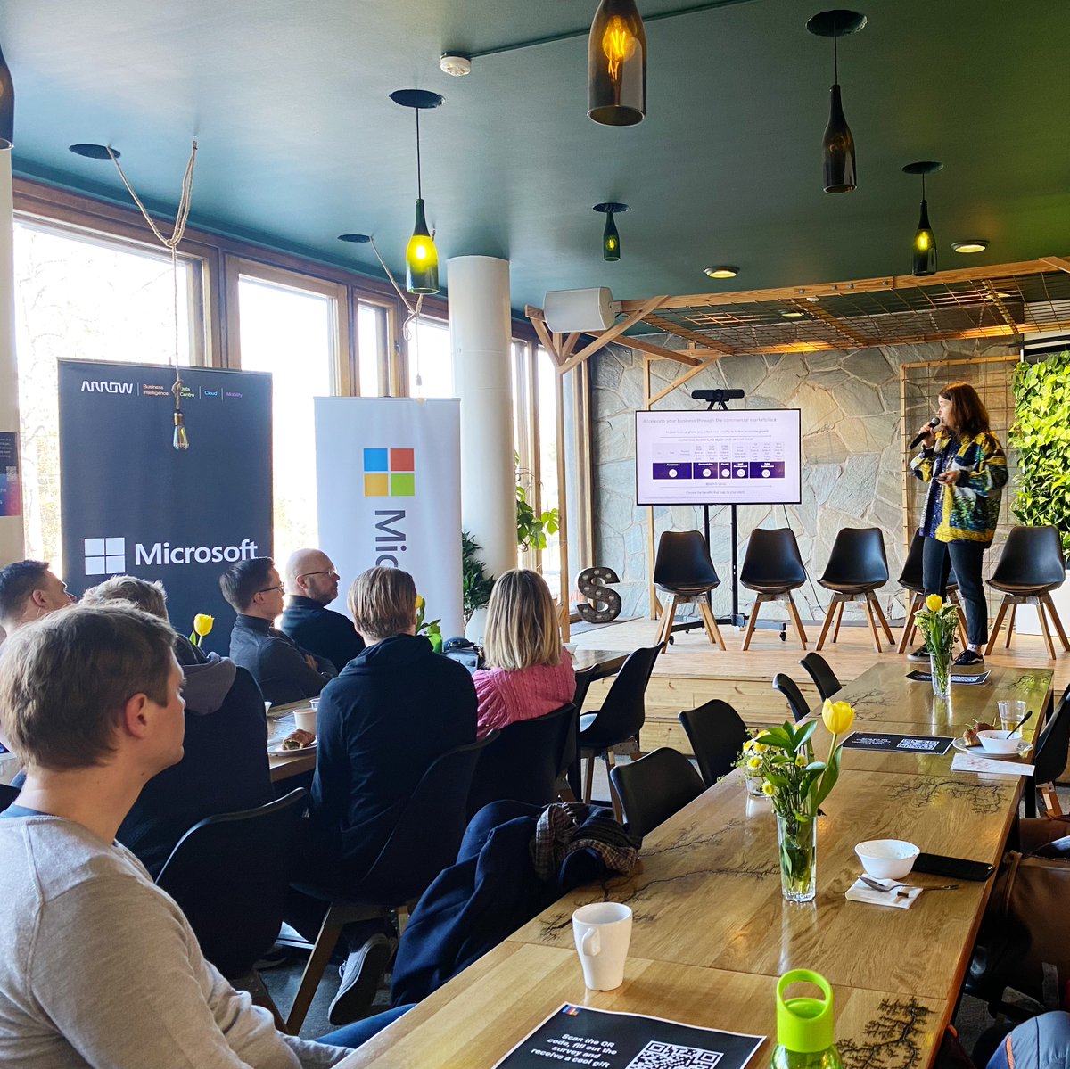 MariaZeroOne's tweet photo. @BergiusI from @MicrosoftSuomi &amp; @msft4startups  sharing best practices on how Microsoft for Startups can help you scale your sales 🚀 @CuckooHealth is one company they've collaborated with and helped boost energy levels through their gamified apps all over the world! #nordicmade https://t.co/jvF34bjGvg