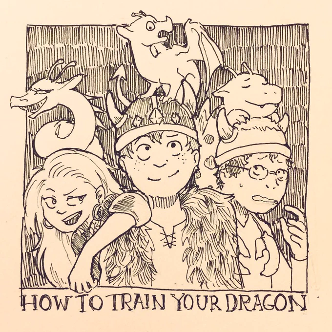 How to train your dragon book fan art I drew a few years ago… I like the books so much 