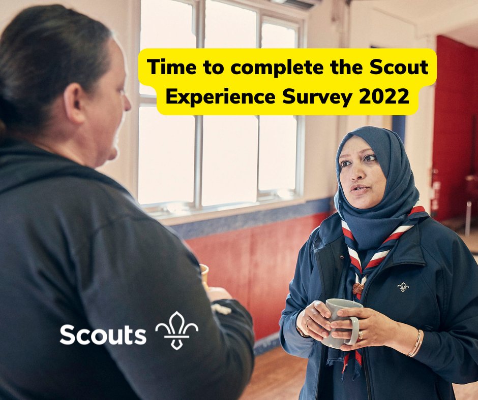 sesscouts's tweet photo. MEMBERS have you completed the 2022 Scout Experience Survey yet? Your views matter more than ever. There’s one easy way we can improve what we do, and that’s by listening to you. You know our movement better than anyone. Deadline is May 6th. Go to: https://t.co/seDImgHe65 https://t.co/UVXfzUz9UH