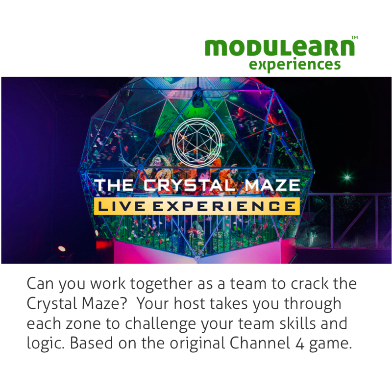 modulearnuk's tweet photo. Can your team beat the Crystal Maze?  Join us for a unique team experience to build your team back better  #learninganddevelopment