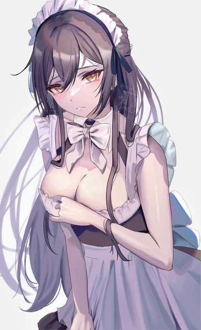 クラシカルの次はフリフリメイドの白瀬咲耶
#シャニマス 