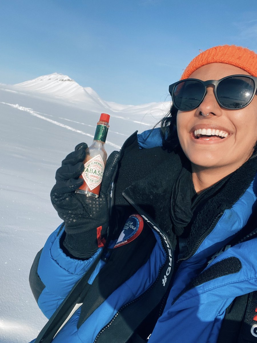 What are the absolute necessities you must pack for an 8 day #expedition around the #Arctic you ask? Tabasco. Bland, dehydrated food in a pouch for over a week? No thanks! Honestly an expedition food game changer!