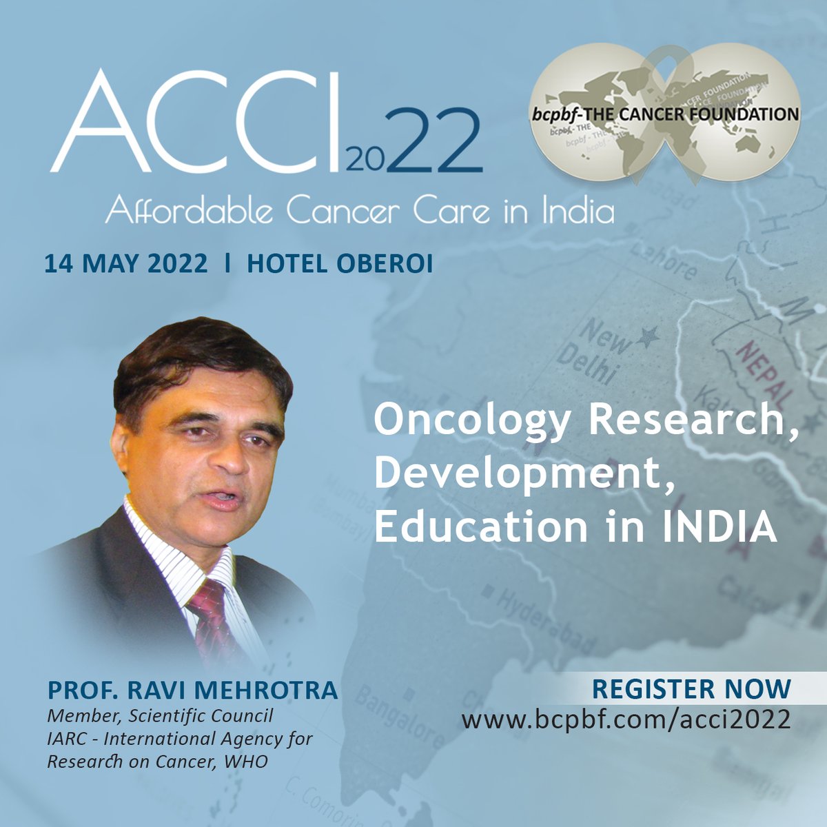BCPBF_Cancer's tweet photo. Creation of world class technical & human infrastructure for cancer care in India Shall make it #affordable. Listen to what our expert has to say, Register now.
https://t.co/E5HBeRU3OX
@nppa_india @investindia #nitiaayog @MoHFW_INDIA
#cancerevent #oncologist #registernow https://t.co/gYqexSsn0L