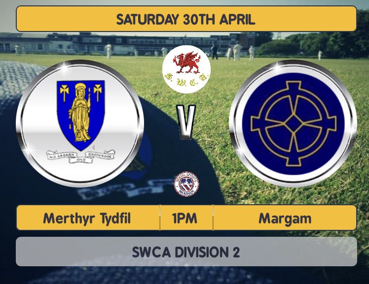 Merthyr Cricket Club (@merthyrcc) on Twitter photo This Saturday is the season curtain raiser as we welcome <a href="/MargamCC/">Margam Cricket Club</a> to the club, whilst our 2nd XI travel to <a href="/ynystawe_ycc/">YCC - Ynystawe CC</a> This Saturday is the season curtain raiser as we welcome <a href="/MargamCC/">Margam Cricket Club</a> to the club, whilst our 2nd XI travel to <a href="/ynystawe_ycc/">YCC - Ynystawe CC</a>