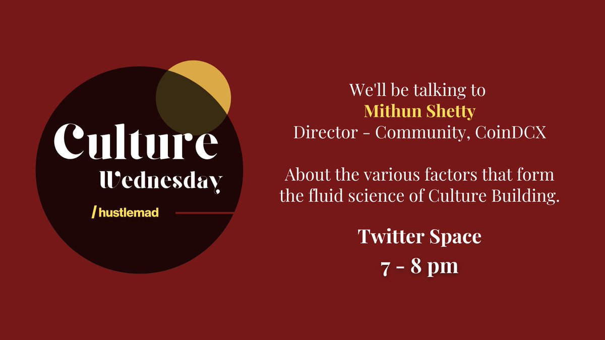 hustlemad_'s tweet photo. If culture building is your jam, make sure you don't miss this one 🔥🎙️ https://t.co/omKkKymTvT