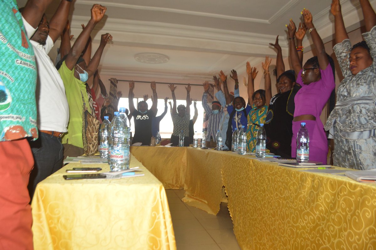 CAMGEW's tweet photo. CAMGEW brought together local actors to brainstorm and make recommendations to promote women's social, economic and environmental rights in the North West Region of Cameroon.
#CamgewCoalition4GenderEquality
#CamgewHerVoiceCounts
#CAMGEW https://t.co/jFRkXxwIiV
