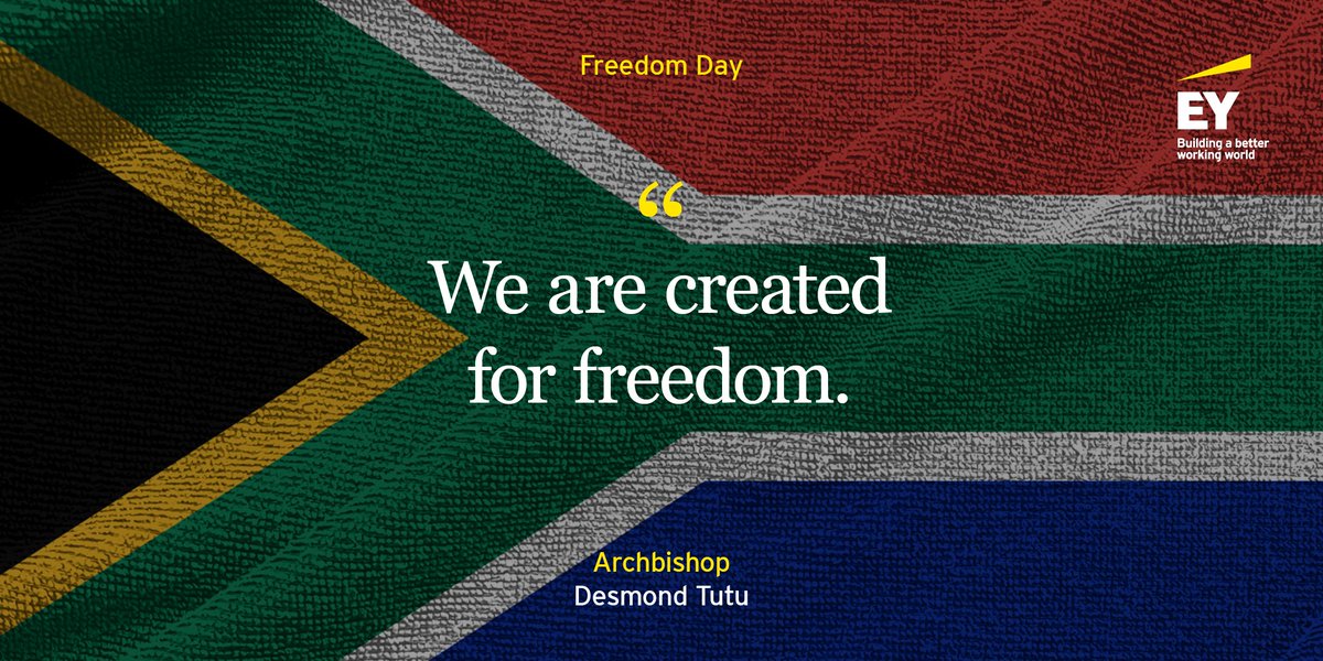 EY_Africa's tweet photo. Happy Freedom Day, South Africa. 

#BetterWorkingWorld https://t.co/qjGVv7DVbj