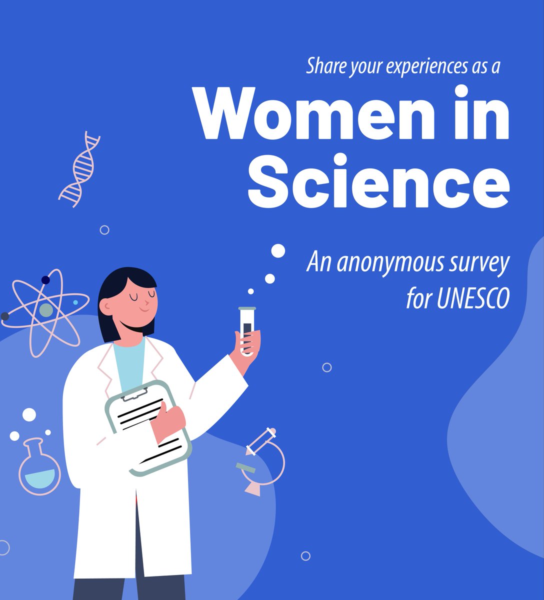 sci_illustrate's tweet photo. We would like to invite you to share your experiences as a Woman #Scientist/#WomeninScience through this short anonymous survey we are organizing for UNESCO. 
https://t.co/VowuhezDoQ
If you know of any women in science networks, please help us share this link with them! https://t.co/3ZS5ncenbW