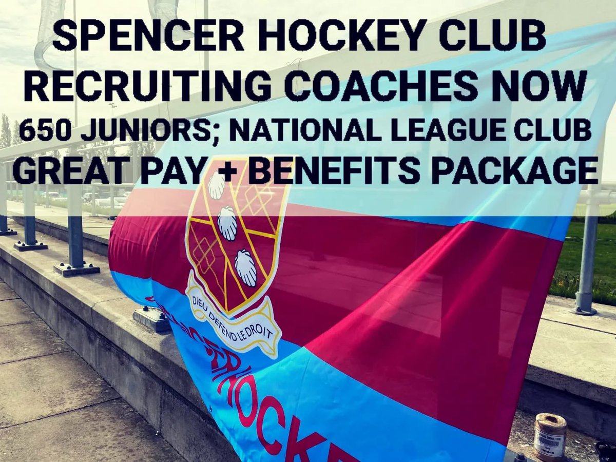 Coaches of all levels of experience needed.

One of the largest clubs in the country: 650 juniors, 9 mens &amp; 9 womens teams; both M1s and L1s in the National League.

Spencer has its own sports ground, clubhouse, bar, tennis &amp; squash courts. Contact olibellspencer@hotmail.co.uk